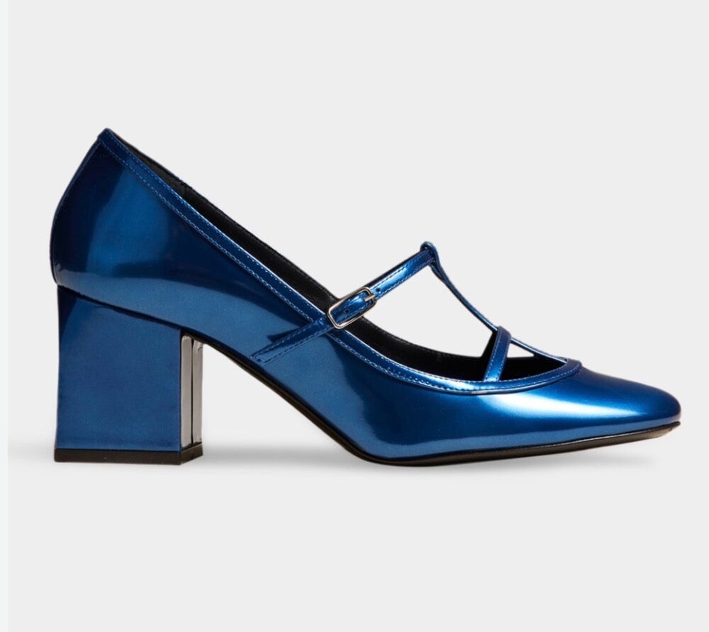 Khaite Sapphire Metallic Fawn Pump H.65 Heels EU 38.5 (US 8-8.5)